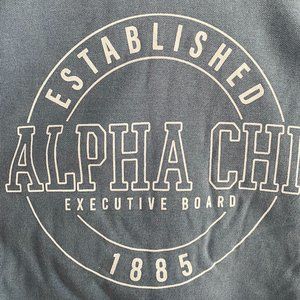 Alpha Chi Omega Executive Board Medium Comfort Colors Crewneck Hoodie
